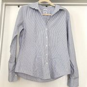 Brooks Brothers Women's Striped Fitted button Up Collared Shirt Sz 6