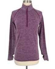 Saucony Half Zip Athletic Breathable Slim Fit Pullover Purple Size Small