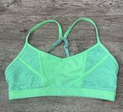 Lorna Jane Neon Yellow Razorback Sports Bra