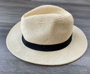 Lucky Brand Straw Fedora Hat Beach Breathable Vacation