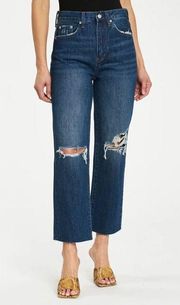 Pistola Cassie Super High Rise Straight Leg Crop Jean Size 28 NWT