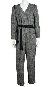 Tailored by Rebecca Taylor Blended Wool Long Sleeve Jumpsuit