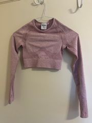 Long-sleeve Crop Top