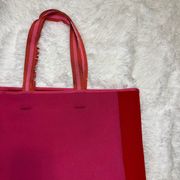 Summersalt Bright Pink Beach / Swim / Tote Bag with Red Detailing Neoprene