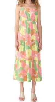 SOCIAL STANDARD by Sanctuary Smocked Back in Fiesta Floral Summer Dress Size S