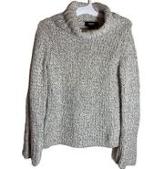 Express Hand Knit Turtleneck Sweater Wool Blend