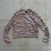 Beach Riot Tiger Stripes Comfy Lounge Sweater Sz XS