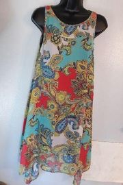 Signature by Robbie Bee sleeveless paisley dress