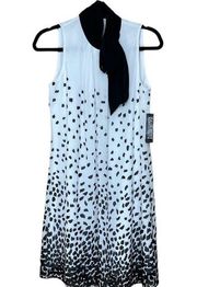 New York & Company Dress, Bowknot, Ombre Design, Black and White, NWT S
