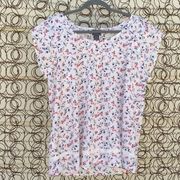 Motherhood Oh Baby short sleeve floral blouse