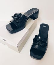 Lollie Black Jelly Platform Sandals by  - Size 11