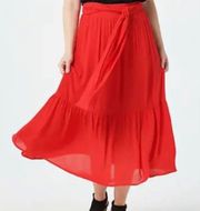 Women’s Size XL  Red Maxi Skirt