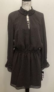 Nwt  Polka Dot Puff Sleeve Mini Dress Sz XXL