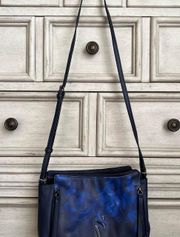 Simply Vera  Vera Wang Electric Blue Floral Crossbody