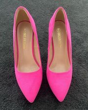 Hot pink women’s heels. Size 7