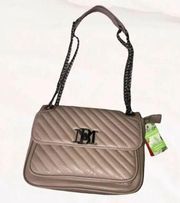 NWT Badgley Mischka Stud Quilted Vegan Leather Bag Crossbody Purse MSRP $129