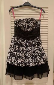 Black and White Mini Dress