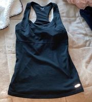 Black Workout Tank With Build In Bra