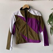 Spyder Retro Colorblock Zip Down Sports Jacket