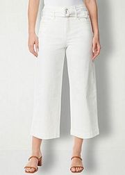 NWOT GLORIA VANDERBILT High Rise Cropped Belted Trouser Jean