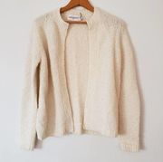 Vintage Wool Susan Bristol Sweater Cream Cardigan Medium
