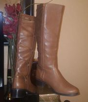 JASMINE TALL TAN RIDING BOOTS SIZE 8