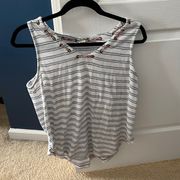 Hem and thread nautical style, tank top, size large