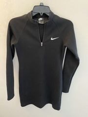 Nike AIR BLACK Women's MINI LONG SLEEVE DRESS 