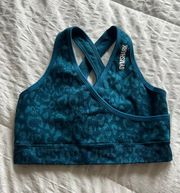 Gymshark Blue Adapt Animal Sports Bra