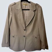 ALEX MARIE Tan Blazer Jacket 14W