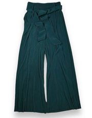 & Other Stories Wide Leg Waist Tie Pants Womens 2 Green