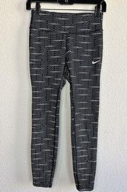 Nike Running Epic Lux Legging Womens Black White Printed Dots XS