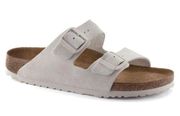 NEW Birkenstock Regular Arizona Suede - Antique White