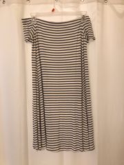 Black / White Stripped Dress