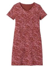 NWT Duluth Trading Co Women’s NoGA Naturale Cotton Short Sleeve Dress UPF 40 XXL