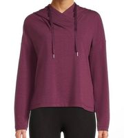 AVIA Womens Burgundy Hoodie Size 20 XXL Side Slits New