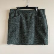 ✨ Outback Red Women’s Green Tweed Mini Skirt 10