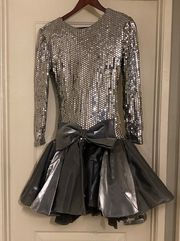 Silver Sequin Dress