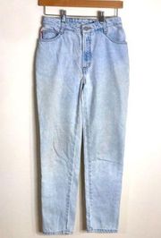 Vintage BONGO 90s light wash high rise denim cotton jeans size 5R