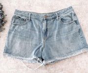 Gap Lightwash Cut Off High Rise Shorts Size 16