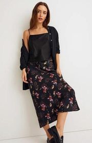 NWT The Layton Midi Slip Skirt in Floral Cupro-Blend Size 10 Sold out on website