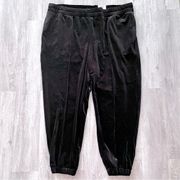 INC Black Velvet Joggers 0X