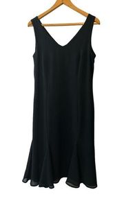 Danny & Nicole Black Sleeveless Cocktail Party Wedding Guest Dress Size 8