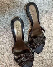 Cole Haan, Small Heel, Slip On.  Leather Upper. Size 7.5.  Great condition.