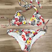 Abercrombie and Fitch Tropical Two Piece Bikini Women’s Small/Large