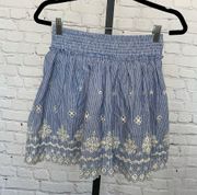 Ariat Blue Chambray Border Skirt