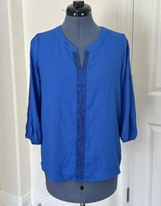 Dana Buchman Blue Blouse