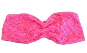 Size Medium Pink Lace Bralette Bandeau Bra