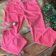 SO Junior’s Neon Pink Ankle Pants Size 11