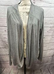 Zella medium gray cardigan with keyhole in back - 2222